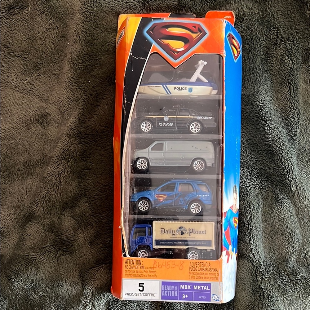 Superman Themed Die-Cast Vehicle Set